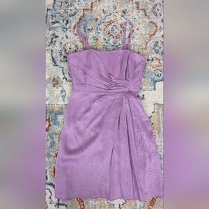 Laundry By Shelli Segal Strapless Lilac Dress